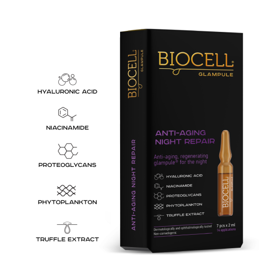 BIOCELL Glampule Anti-aging Night Repair, 7x2 ml