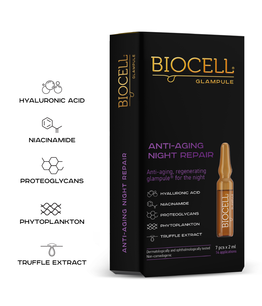 BIOCELL Glampule Anti-aging Night Repair, 7x2 ml BIOCELL Glampule Anti-aging Night Repair, 7x2 ml