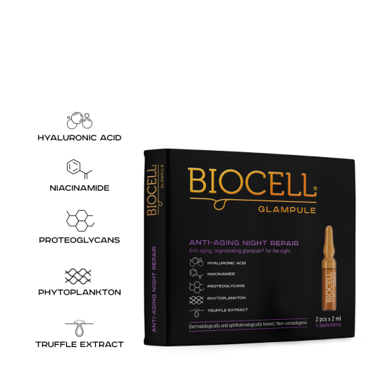 BIOCELL Glampule Anti-aging Night Repair, 2x2 ml
