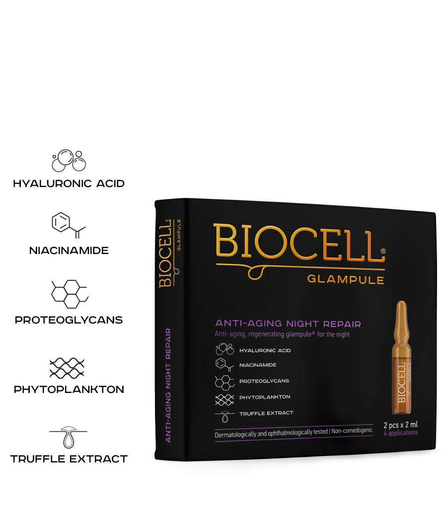 BIOCELL Glampule Anti-aging Night Repair, 2x2 ml BIOCELL Glampule Anti-aging Night Repair, 2x2 ml
