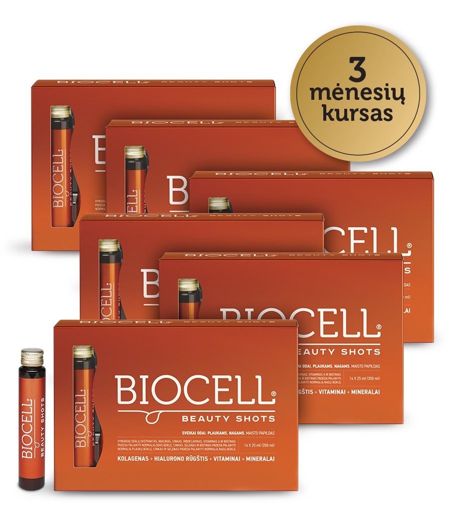 BIOCELL Beauty Shots 3 mėnesių kursas BIOCELL Beauty Shots 3 mėnesių kursas