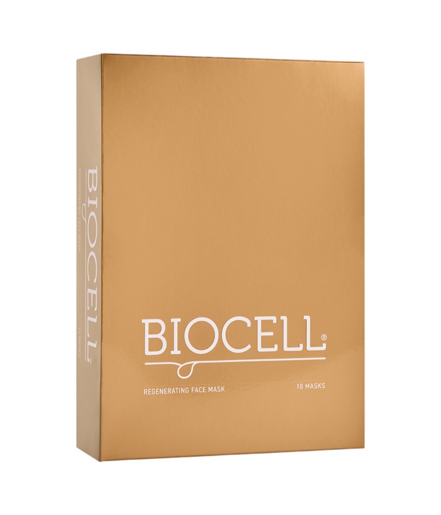 Regeneruojanti lakštinė veido kaukė BIOCELL, 10 vnt