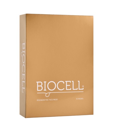 Regeneruojanti lakštinė veido kaukė BIOCELL, 10 vnt