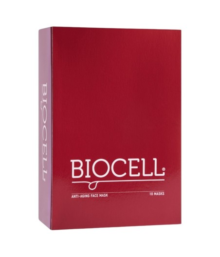 Stangrinanti lakštinė veido kaukė BIOCELL, 10 vnt