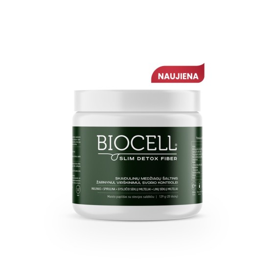 BIOCELL Slim Detox Fiber, skaidulos žarnynui, virškinimui, svorio kontrolei