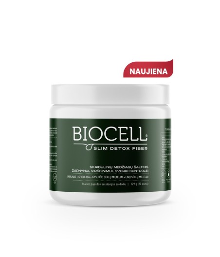 Skaidulos žarnynui, virškinimui, svorio kontrolei – BIOCELL Slim Detox Fiber