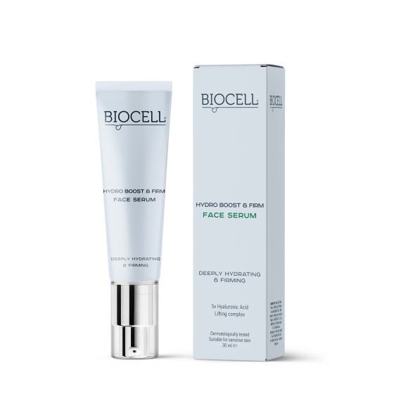 Drėkinantis ir stangrinantis veido serumas – BIOCELL Hydro Boost & Firm Face Serum