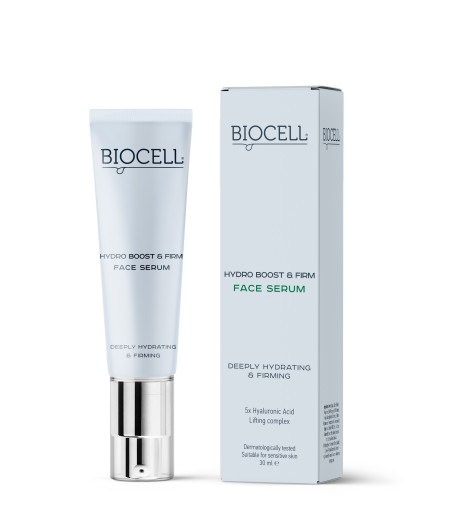 Drėkinantis ir stangrinantis veido serumas – BIOCELL Hydro Boost & Firm Face Serum | 30 ml