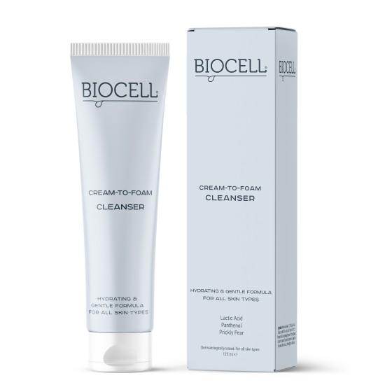 BIOCELL Cream-to-Foam Cleanser, 125 ml