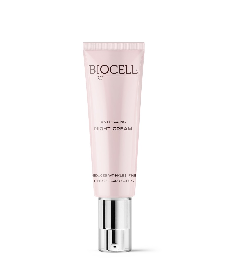 BIOCELL Anti-Aging Night Cream – Naktinis kremas nuo raukšlių su peptidais ir ceramidais | 50 ml
