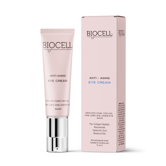 BIOCELL Anti-Aging Eye Cream – Paakių kremas nuo tamsių ratilų ir raukšlelių | 15 ml