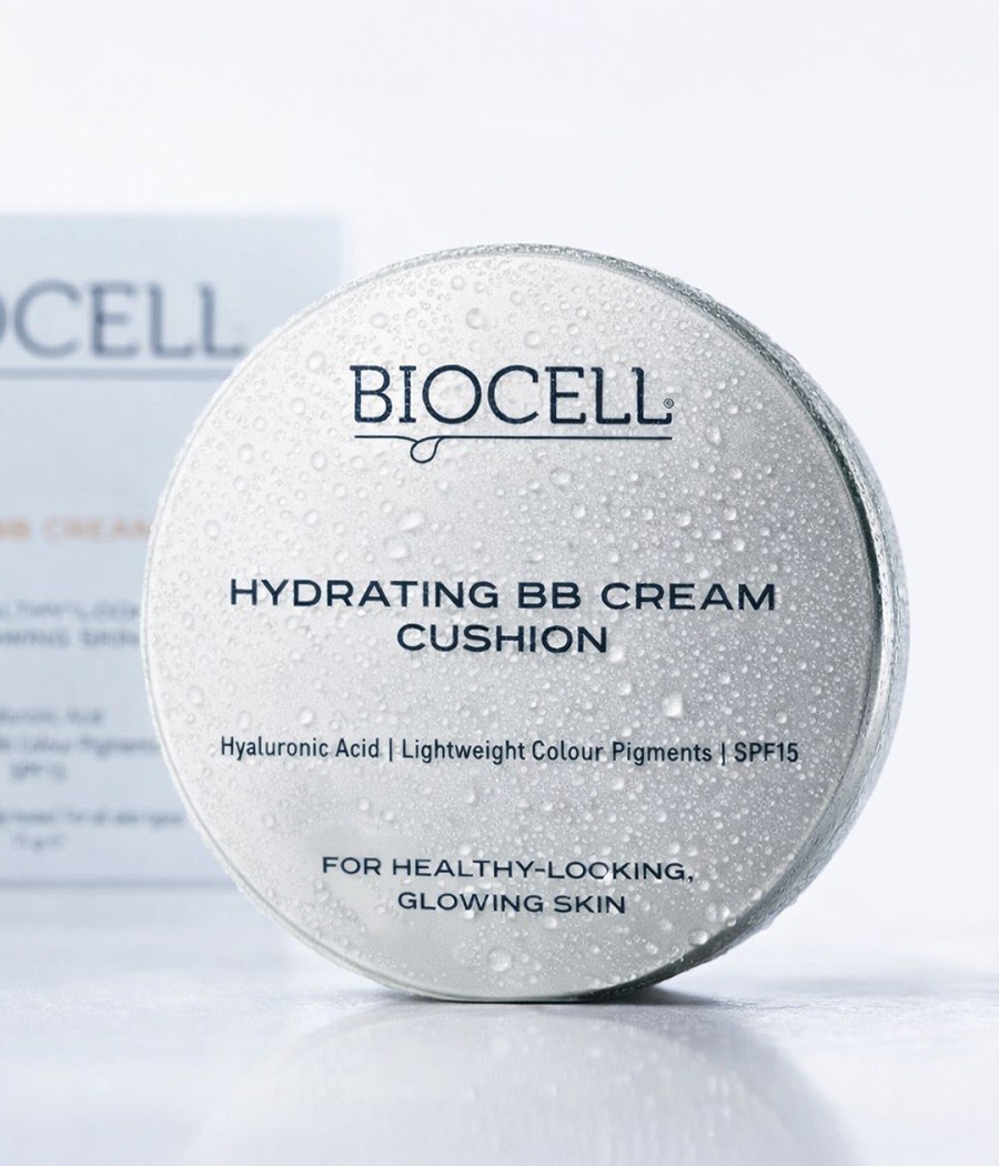Drėkinantis BB kremas su hialurono rūgštimi ir SPF15 – BIOCELL Hydrating BB Cream Cushion