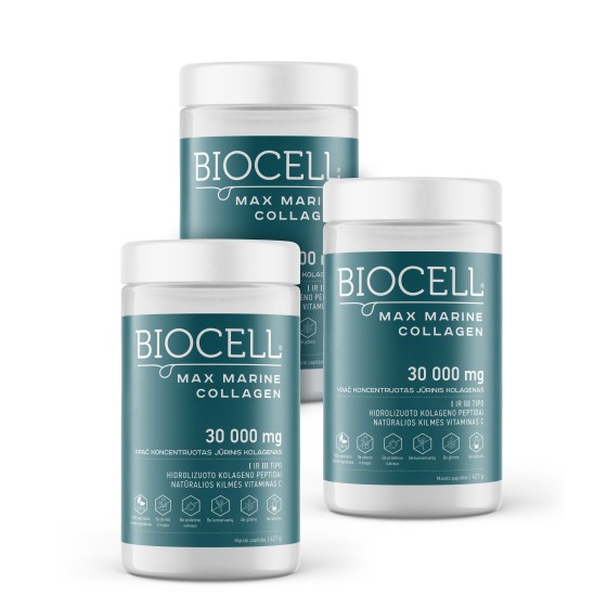NET 30 000 mg jūrinio kolageno – BIOCELL Max Marine Collagen