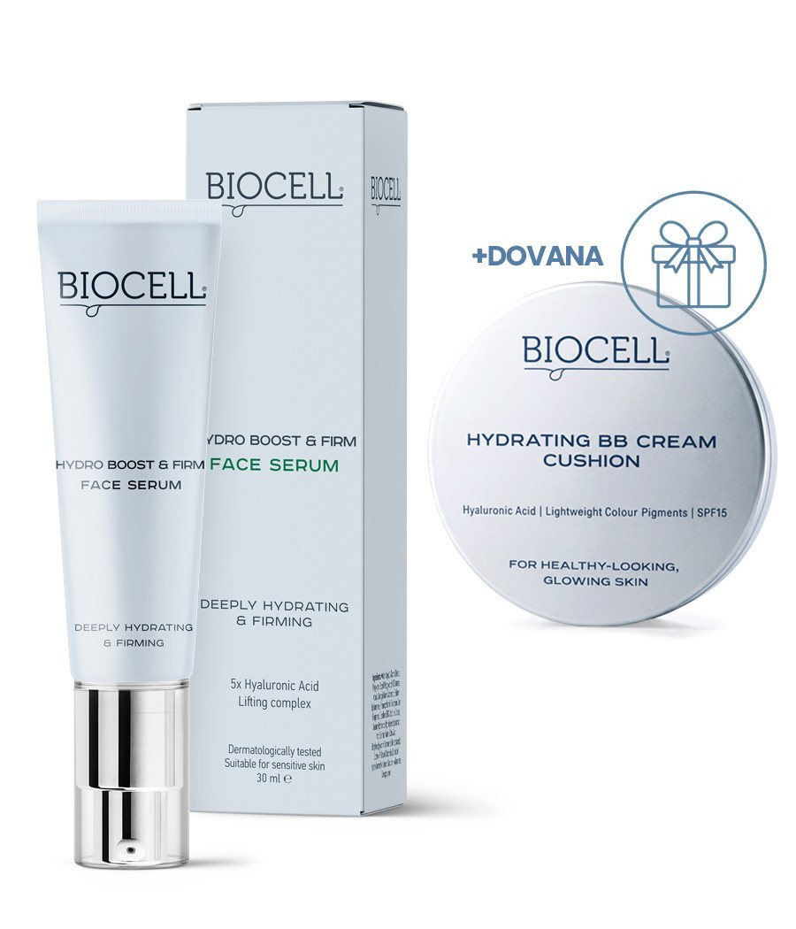 Veido serumas BIOCELL Hydro Boost & Firm 30 ml + DOVANA BB kremas kušonas BIOCELL