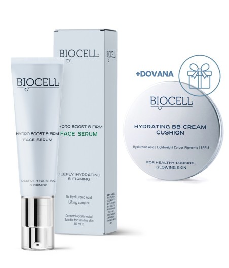 Veido serumas BIOCELL Hydro Boost & Firm 30 ml + DOVANA BB kremas kušonas BIOCELL