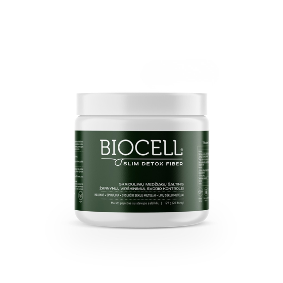 BIOCELL Slim Detox Fiber, skaidulos žarnynui, virškinimui, svorio kontrolei