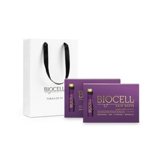 Geriamas keratinas su vitaminais plaukams 2 vnt – BIOCELL Hair Shots